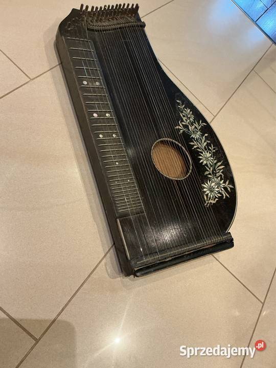 Stara Zabytkowa Cytra Instrument Muzyczny Nowa Sól
