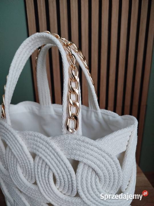 Torebka koszyk ze sznurka Łęczna