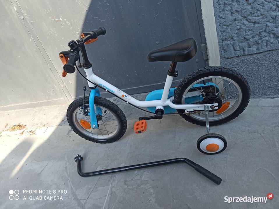 Rowerek Dzieciecy Btwin 14 Kółka Boczne Pchacz sprzedam