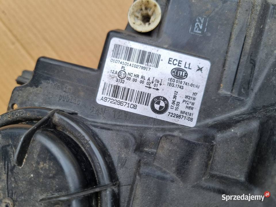 LAMPA LEWA PRZEDNIA PRZÓD BMW F20 F21 7229671