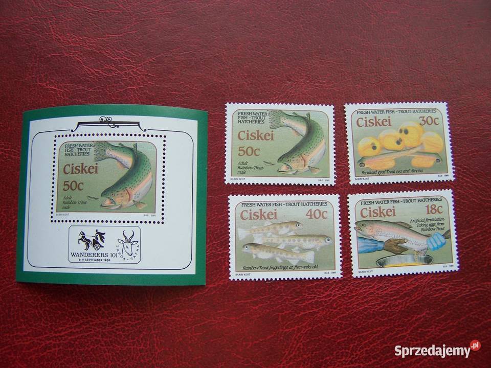 Ciskei 1988 MNH Mi 15356 Fauna Ryby Tychy