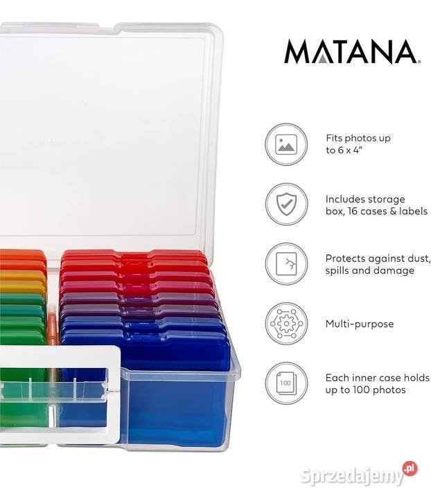 MATANA Wielokolorowy plastikowy organizer Gniezno