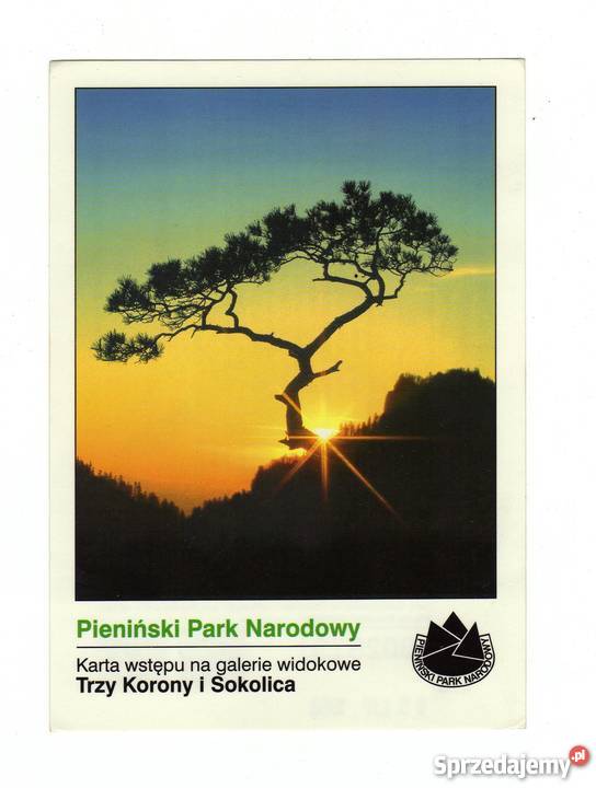 PIENINY POCZTÓWKA BILET KARTA WSTĘPU Pocztówki i karty telefoniczne Krynki