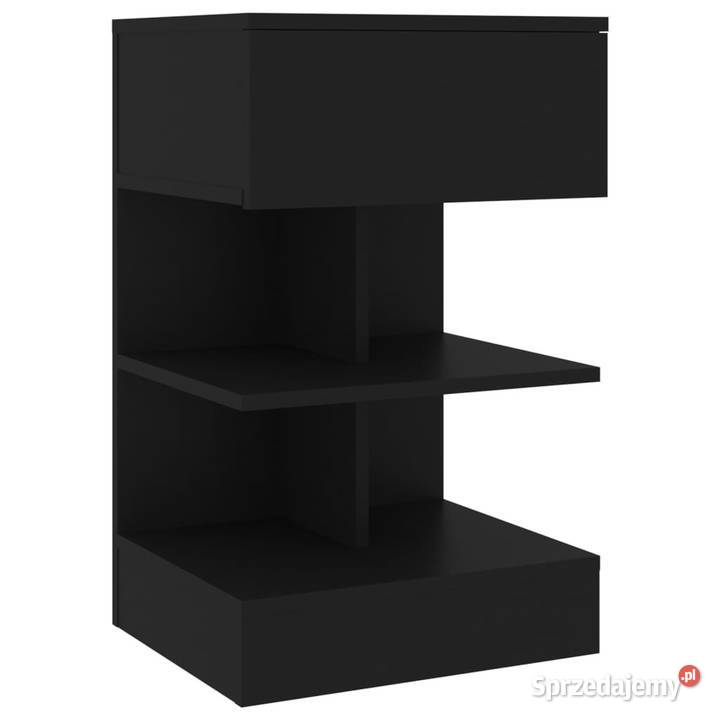 Szafka nocna czarna 40x35x65 materiał Nocne Warszawa