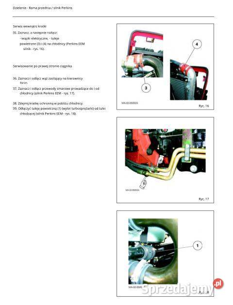 MF 6480 6485 6490 6495 6497 6499 instrukcja motoryzacja, transport sprzedam