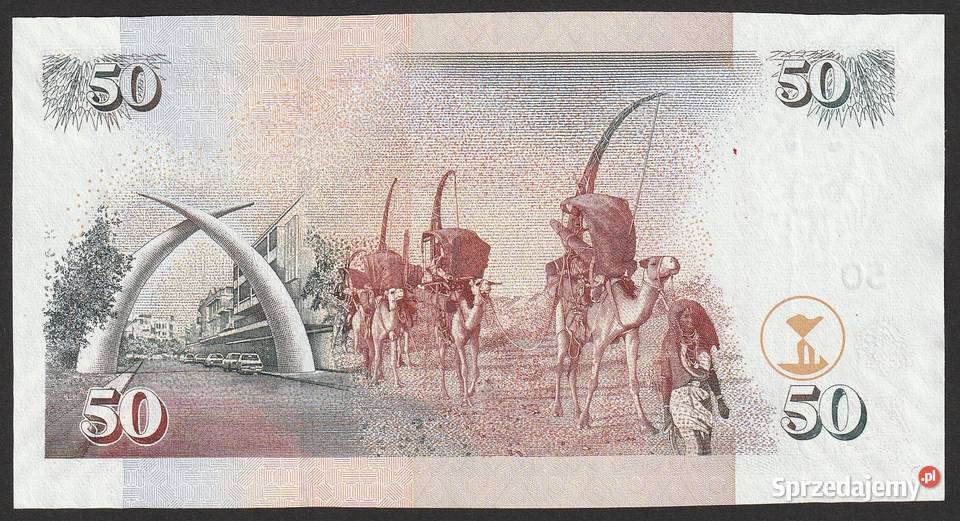 KENIA 50 SHILLING 2005 STAN BANKOWY UNC Numizmatyka Łódź sprzedam