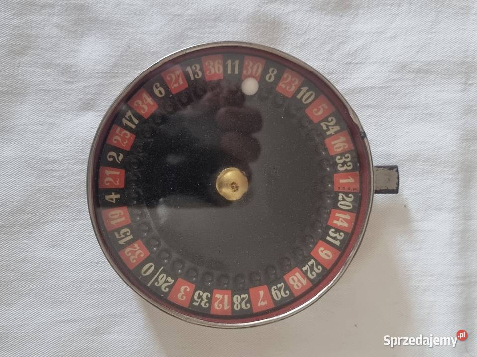 Mini ruletka zabawka dziecka zabytek z PRLu Warszawa