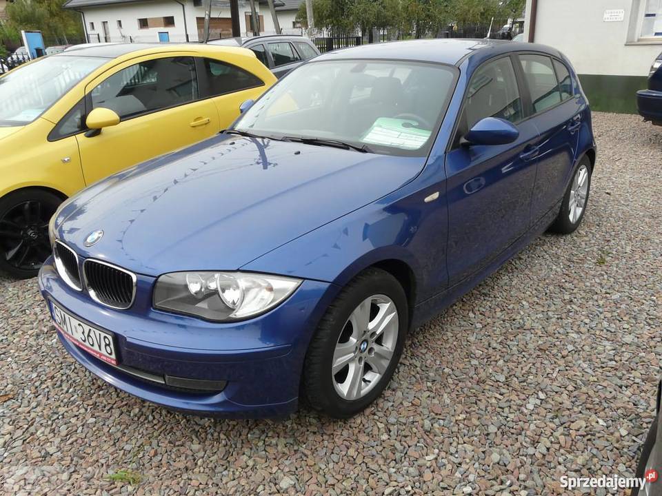 BMW SERIA 1 2008r niebieski małopolskie