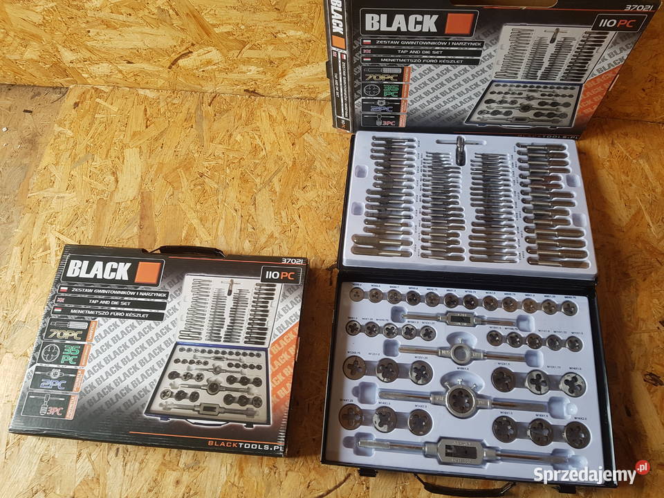 GWINTOWNIKI I NARZYNKI ZESTAW 110EL Black Głogowa