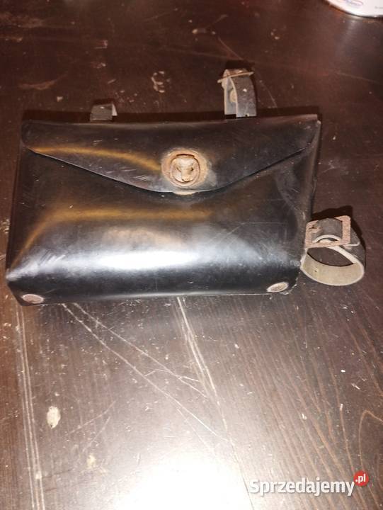Stary niezbędniktorebka na rower skórzana Września