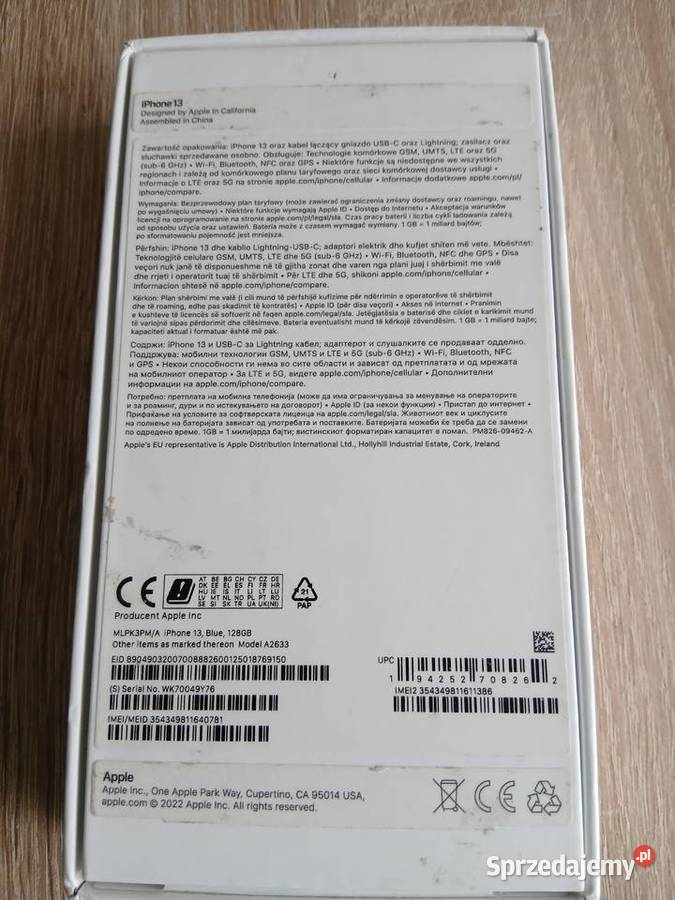 iPhone 13 stan idealny 83 baterii Rzeszów