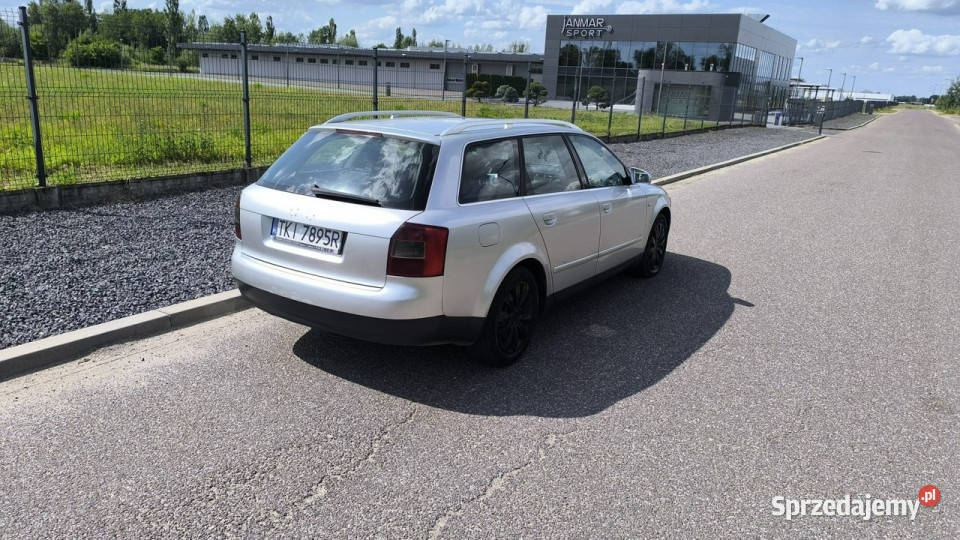Audi A4 19TDI 2002r Klima Wspomag Kombi srebrny łódzkie Pabianice
