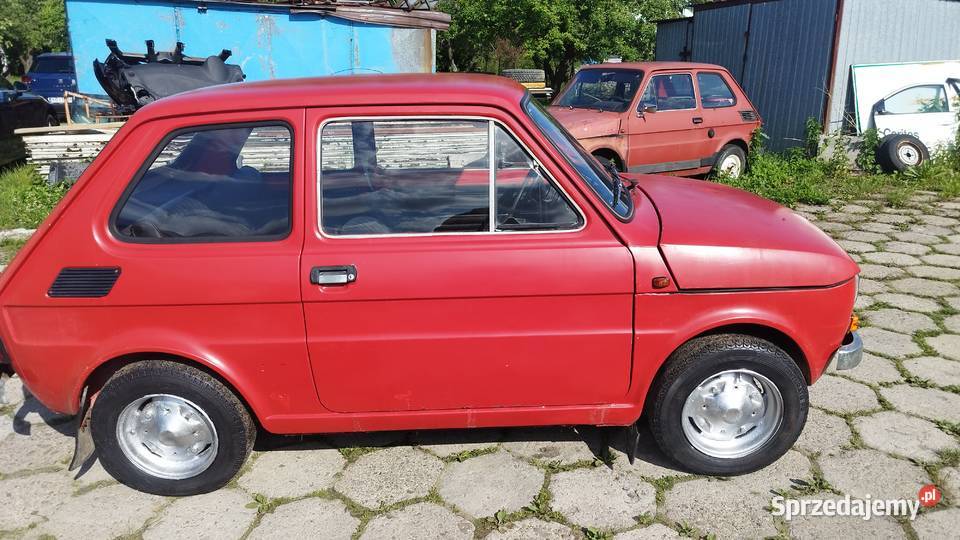 Fiat 126p maluch stary typ 1976 zabytek Rok produkcji 1976 Samochody osobowe Żywiec