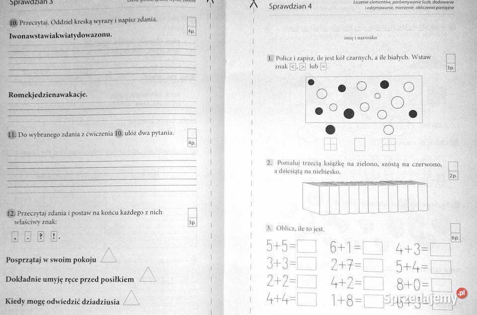 Czy już potrafię Sprawdziany kl 1 Mirosława miękka Chełm