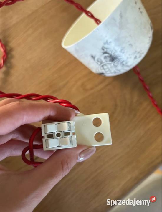 Industrialna Lampa wisząca z gazetowym wzorem Lampy Katowice