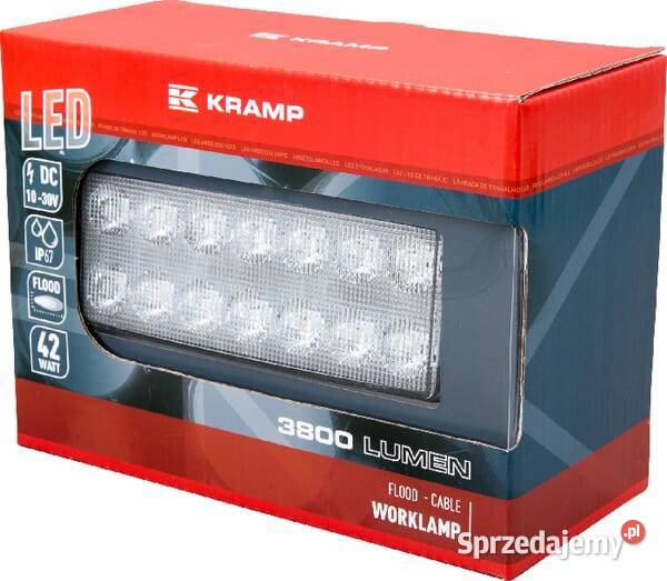 Lampa robocza LED prostokątna 42W 3800 lm 1030V małopolskie Kamionna sprzedam