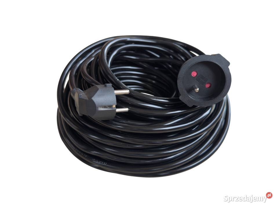 PRZEDŁUŻACZ budowlany ogrodowy 30m 3X25 mm Gruby