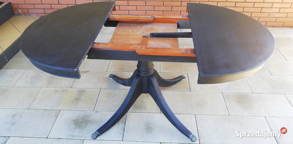 Stół okrągły rozkładany stylowy stolik ława Garwolin