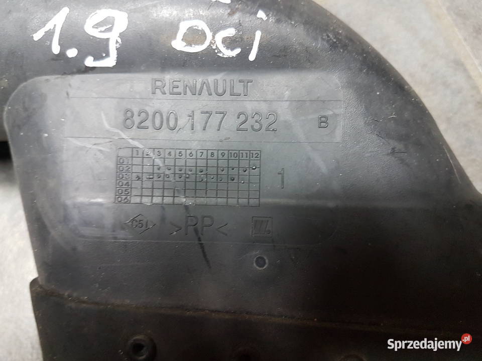 RENAULT SCENIC II 19 DCI DOLOT POWIETRZA kolektory ssące Turek