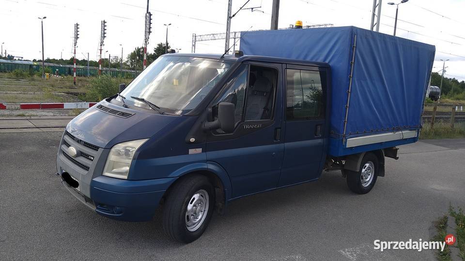 ford transit 2008r skrzynia plandeka 7 osobowy Szczecin sprzedam