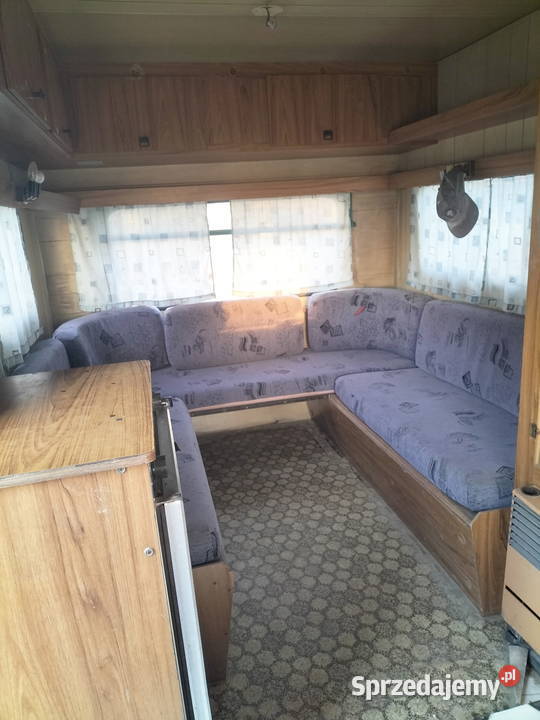 Przyczepa kempingowa na budowę działkę bez