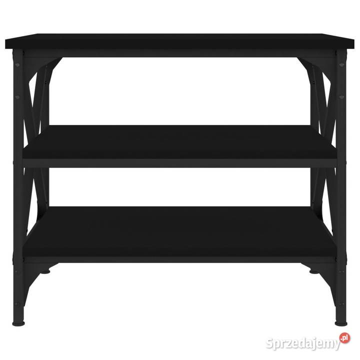 Stolik boczny czarny 55x38x45 materiał Stoły Warszawa