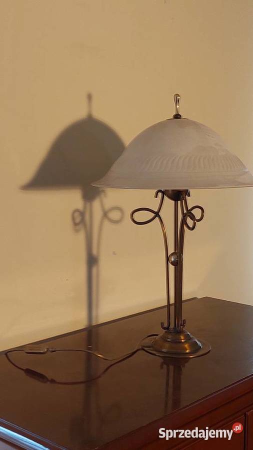 Używana lampa stojąca mosiężna wielkopolskie Miłosław