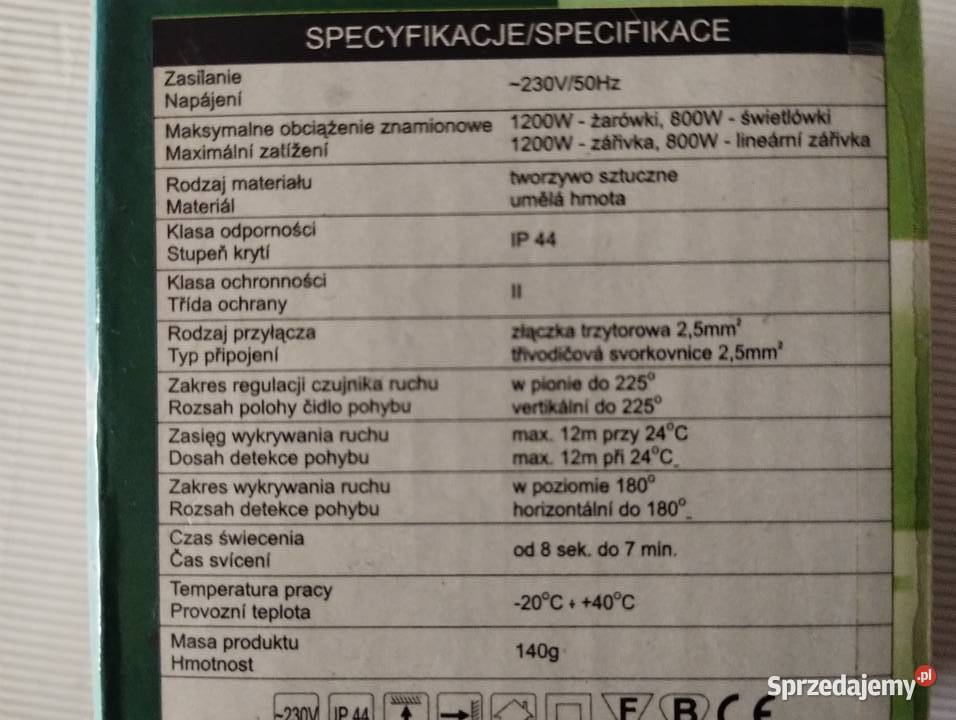 Czujnik ruchu ES34A Olkusz