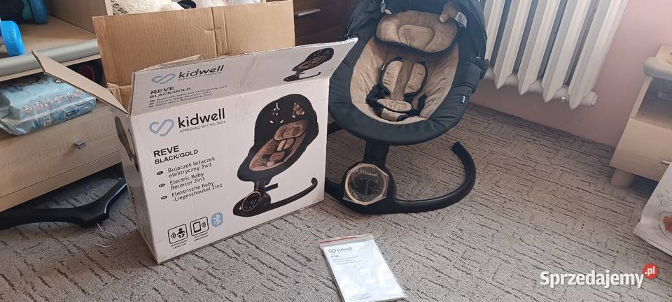 Bujaczek leżaczek elektryczny 2w1 Kidwell REVE czarny Warszawa