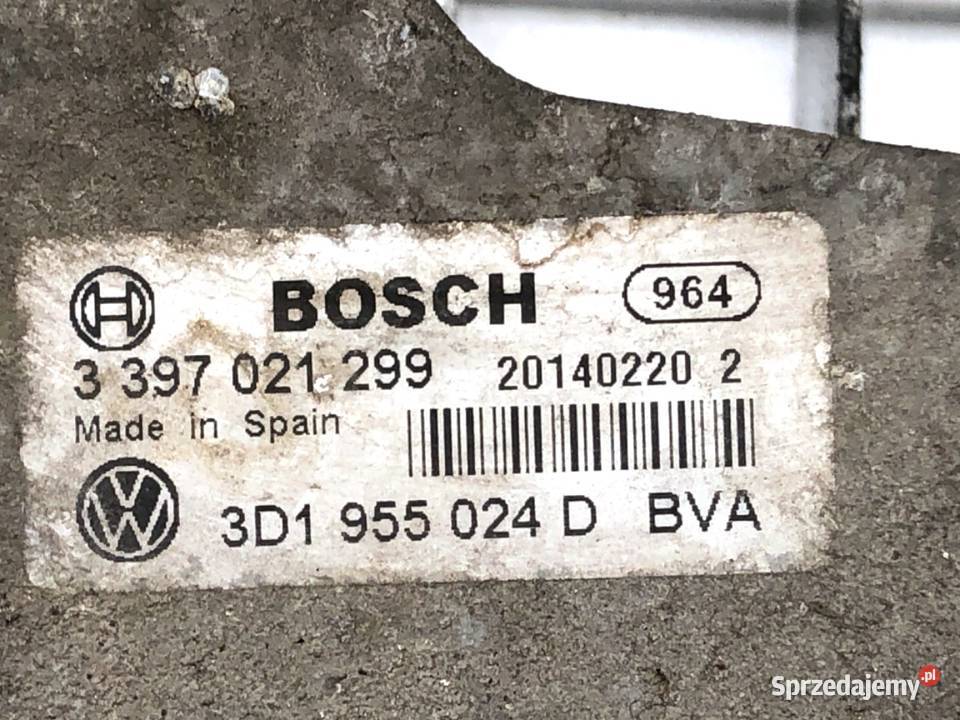 MECHANIZM WYCIERACZEK PRAWY PRZÓD VW PHAETON