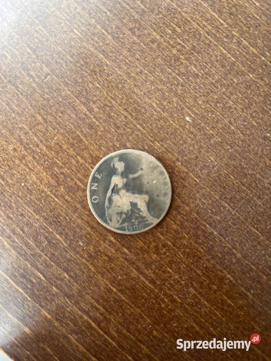 Moneta one penny z 1900 roku Krasnystaw