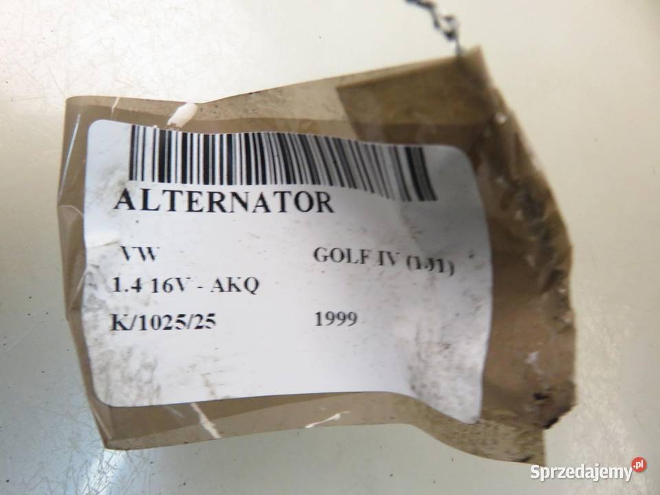 ALTERNATOR VW GOLF IV 14 16V 037903025E