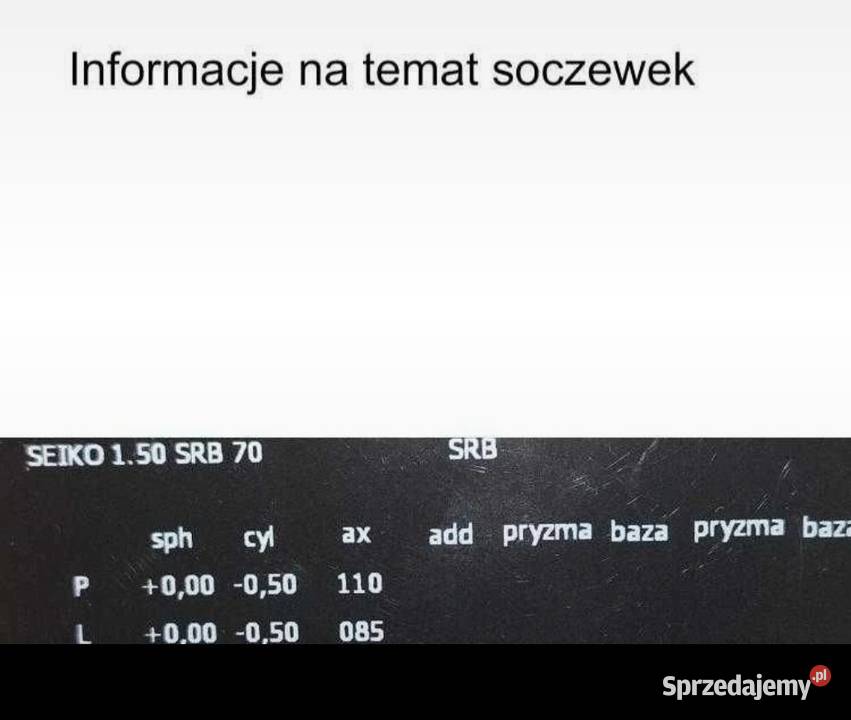 Sprzedam oprawki korekcyjne Versace Brzeziny