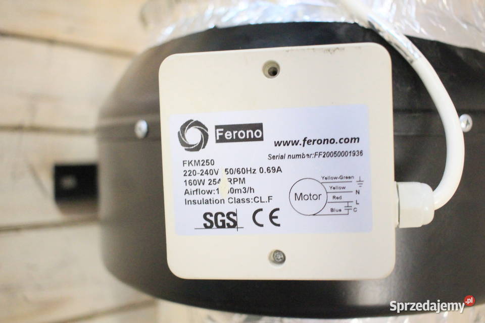 Wentylator wyciągowy kanałowy Ferono z Pszczyna