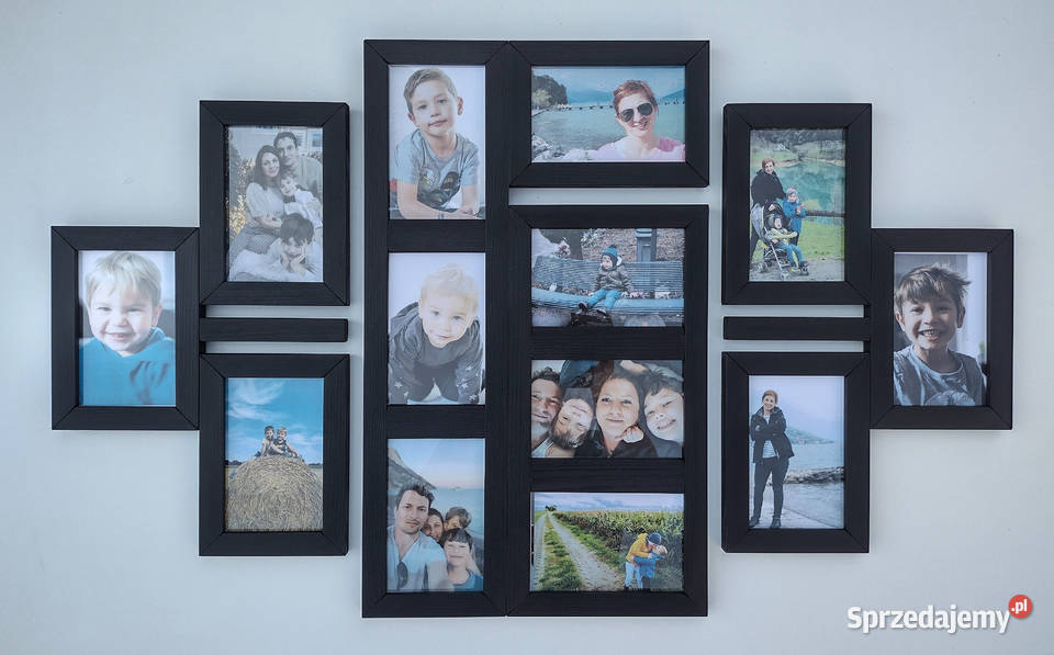 Drewniana Multirama Ramka na 13 zdjęć 10x15 Gliwice