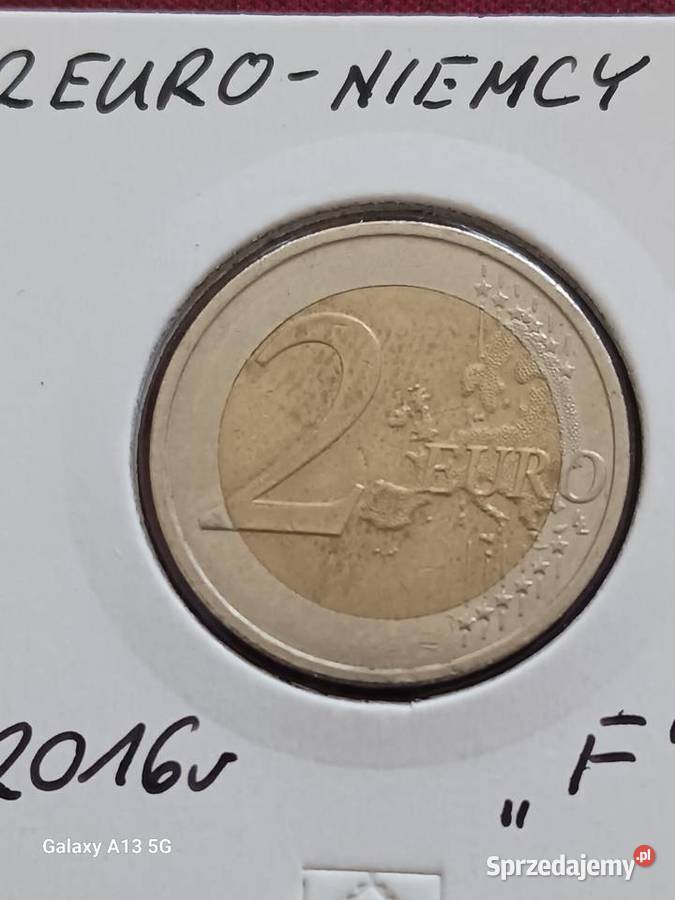 2 Euro Niemcy 2016 r mennica F Konin