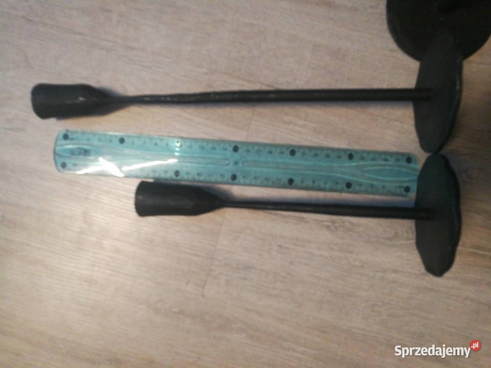 Świeczniki metalowe kute zestaw Choszczno