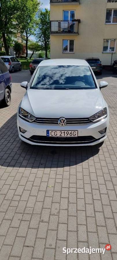 Volkswagen Golf Sportsvan 20 tdi 150 biały Golf Sportsvan Grudziądz
