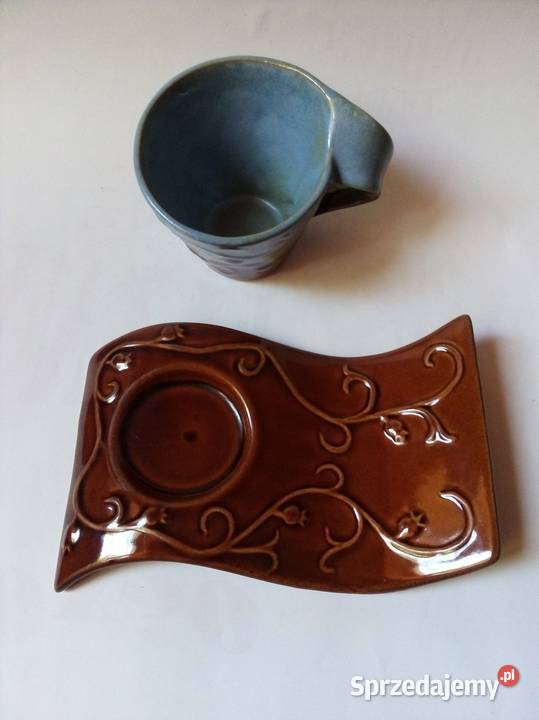 artystyczna ceramiczna filiżanka boho handmade Filiżanki i spodki Częstochowa