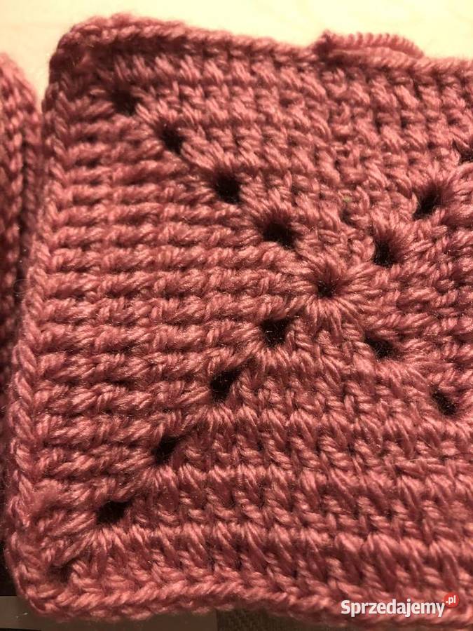 Kwadraty babuni na pledy narzuty poduszki NOWE Zegrze