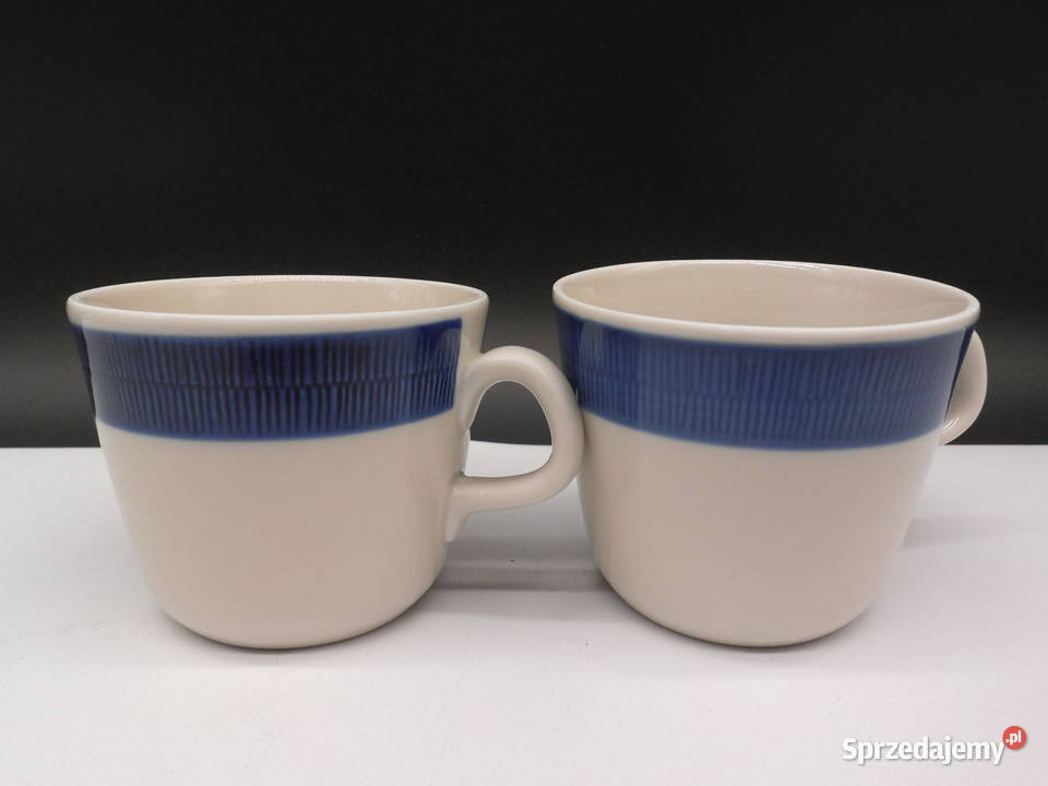 Zestaw 2 Kultowych Filiżanek Rrstrand KOKA BLA Porcelana i szkło wielkopolskie Raszków sprzedam
