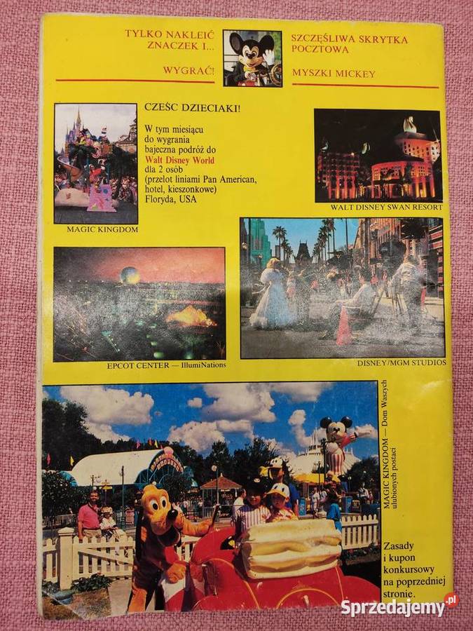 Komiks Mickey Mouse z 1991 r wersja Polska Walt Głuchołazy