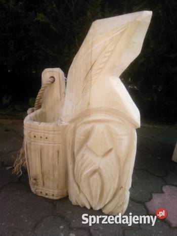 rzeżba w drewnie ogrodowakrasnal Żywiec