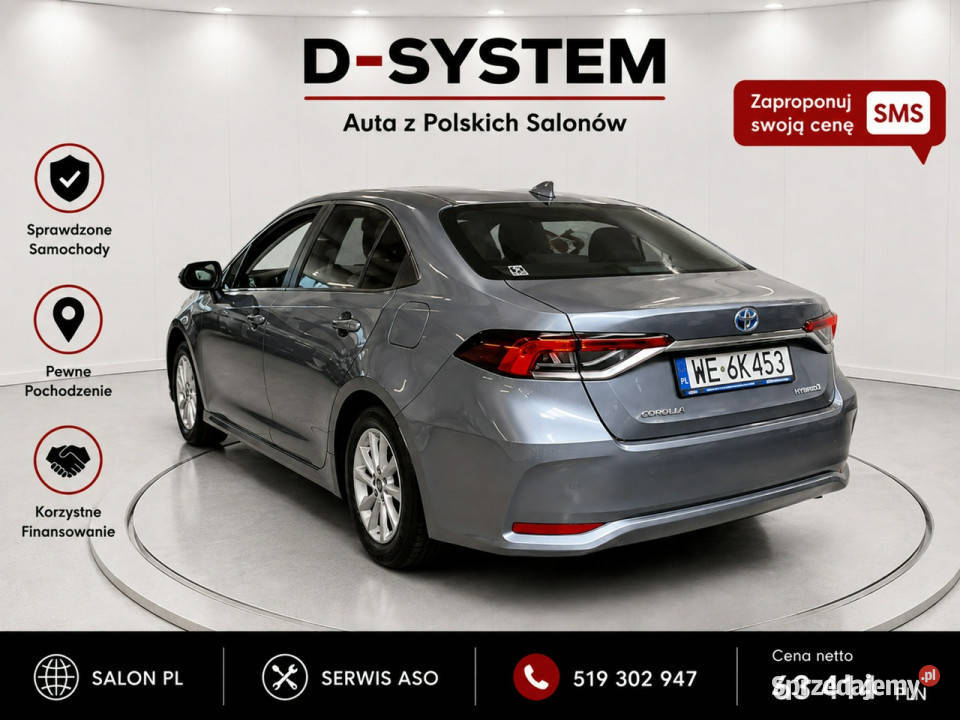 Toyota Corolla 22 Salon Polska 18 HYBRID 1wł z kamera cofania Corolla Białystok