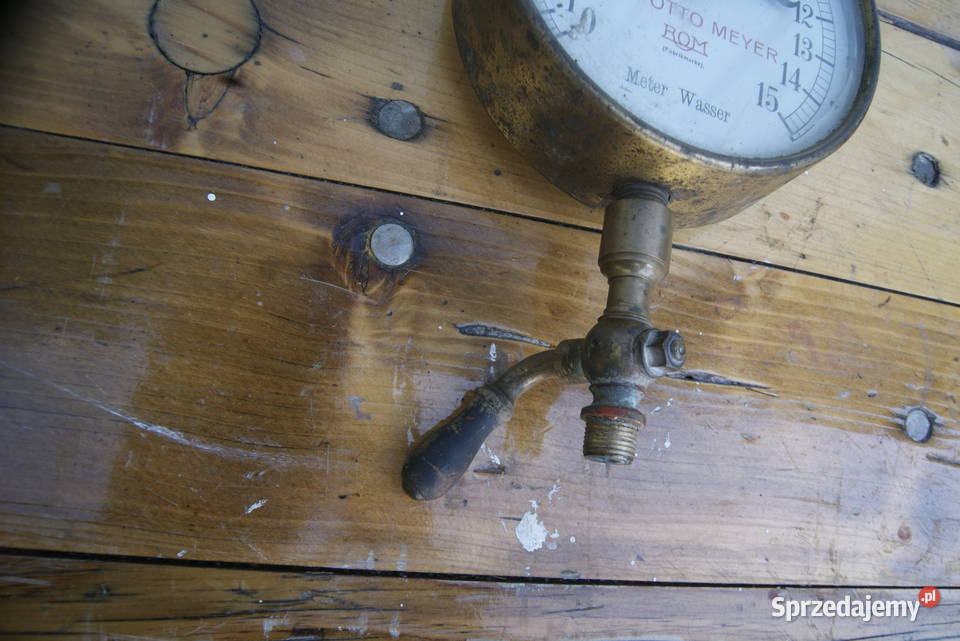 STARY DUŻY MANOMETER FABRIKMARKEJ ZEGAR DZIAŁA Pozostałe Rybnik sprzedam