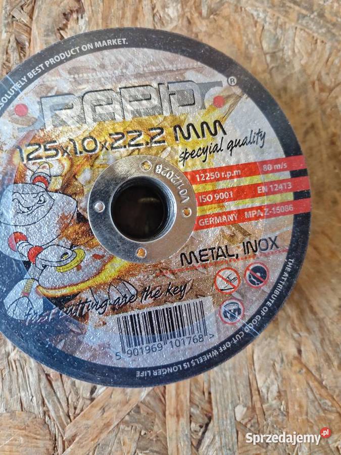 TARCZA TARCZE DO CIĘCIA METALU INOX 125x10 MOCNE Głogowa