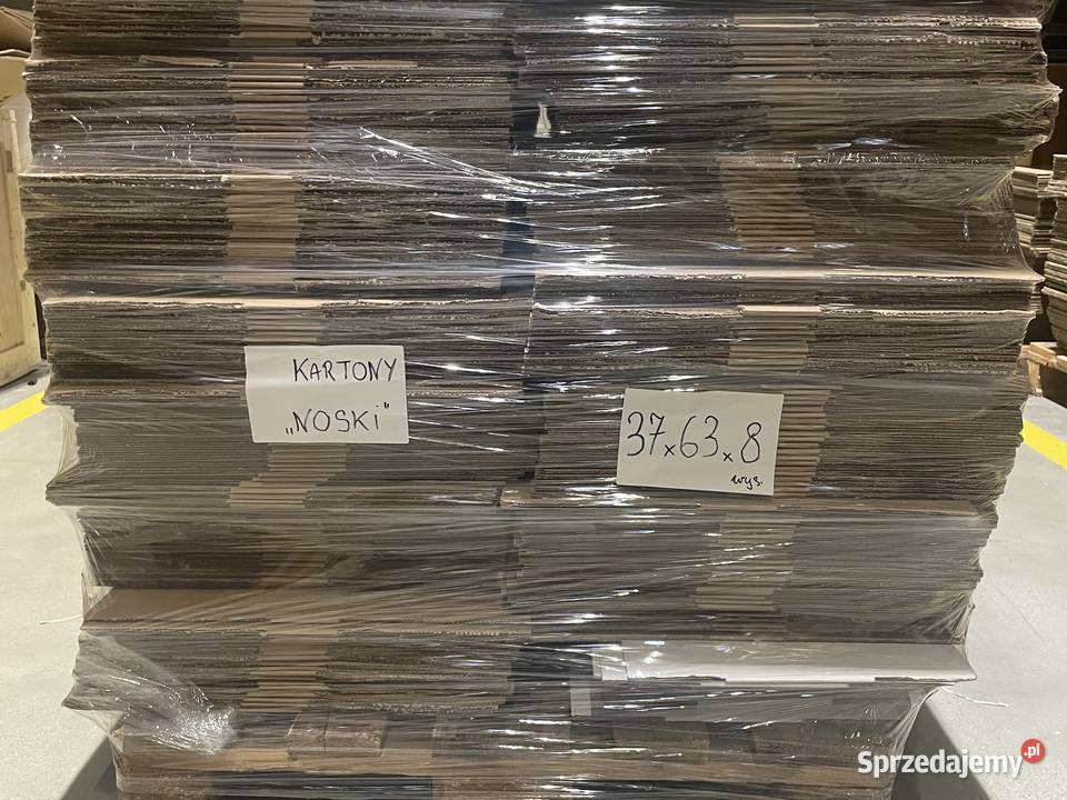 Kartony nowe duże ilości na paletach różne Czeladź