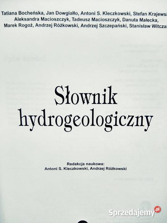 Słownik hydrologiczny zawodowe książki outlet