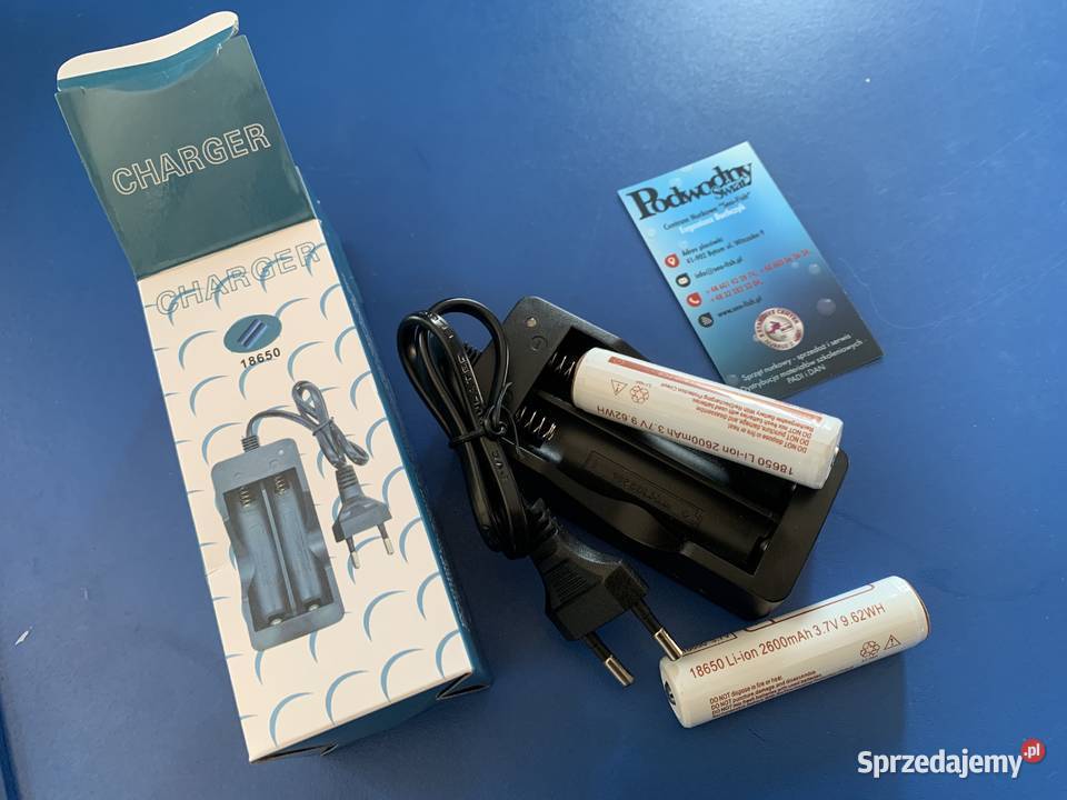 Latarka nurkowa H7 z akumulatorem i ładowarką Nurkowanie Bytom