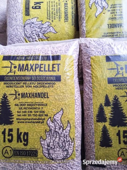 PELLET SOSNOWY worek 15 w palecie Międzyrzecz